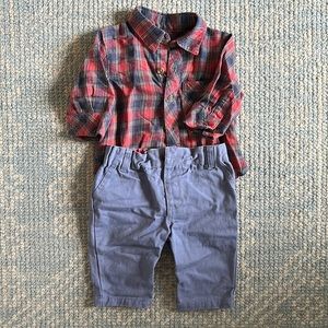 ▪️Little Brother by Pippa & Julie▪️ Plaid Button-Down Outfit